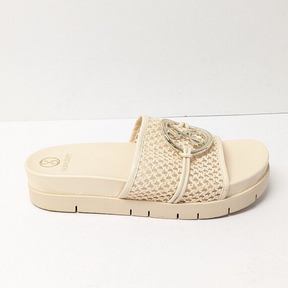 Sam and Libby Asher Platform Sandals, Vanilla, Women's 9.5 - Picture 2 of 7